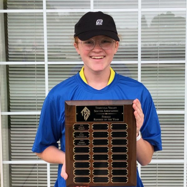 2018 Referee of the Year Kimber Draughon