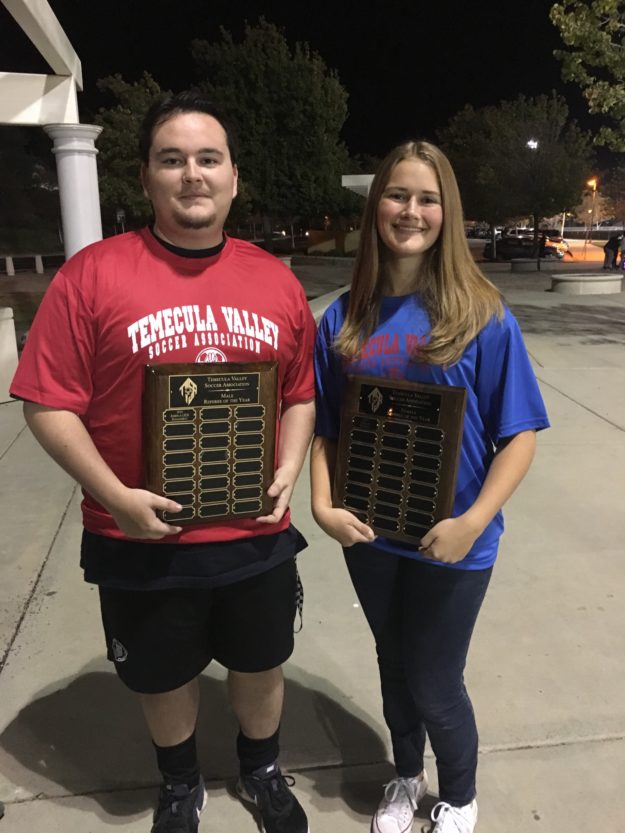 2016 Referees of the Year: Joshua “JD” Haggerty & Chloe Warren 2016 Referees of the Year: Joshua "JD" Haggerty & Chloe Warren
