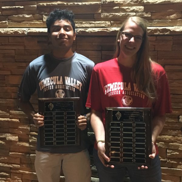2017 Referees of the Year: Mikey Miranda & Alissa Crookshank