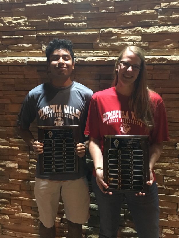 2017 Referees of the Year: Mikey Miranda & Alissa Crookshank 2017 Referees of the Year: Mikey Miranda & Alissa Crookshank